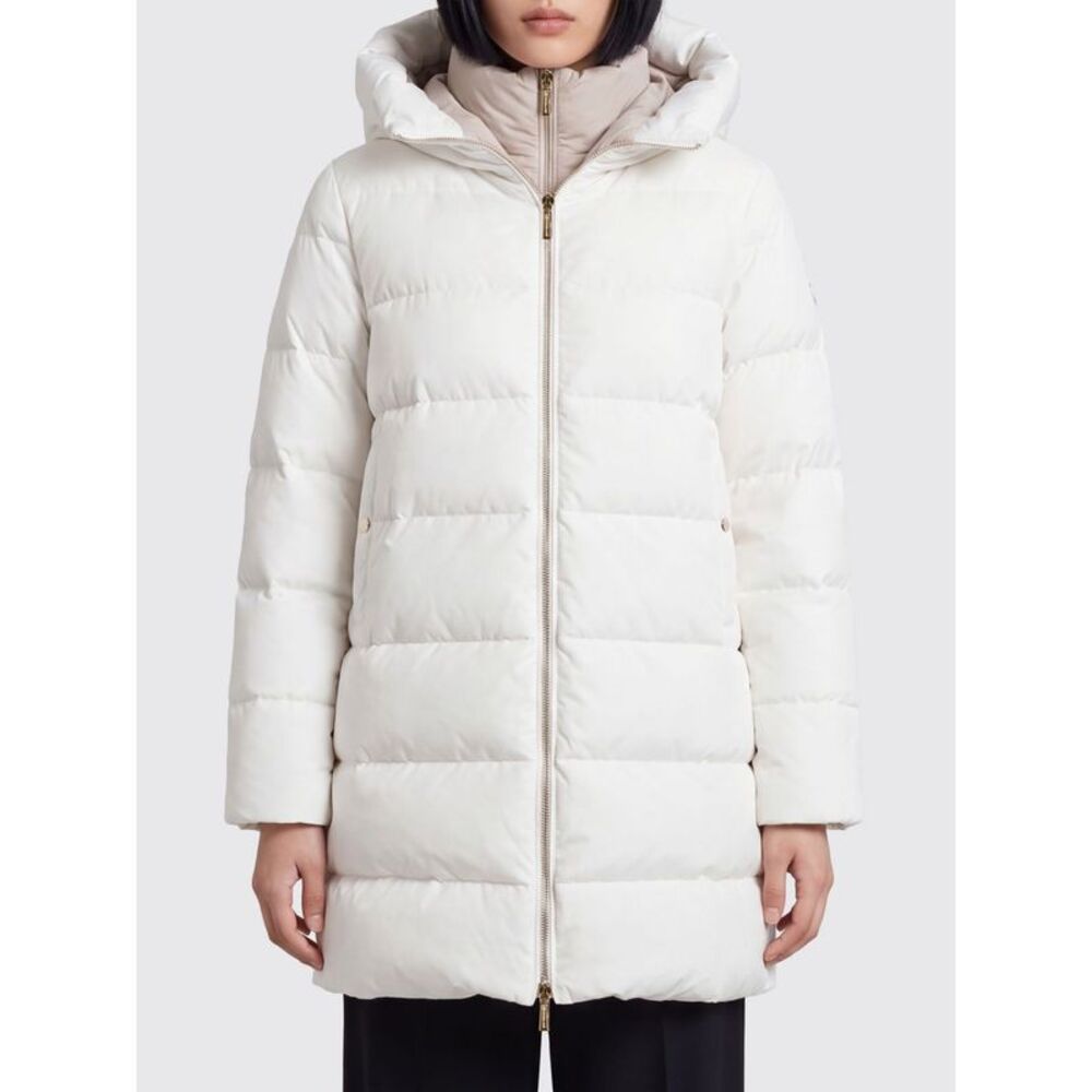 Moorer Women Moorer Klie-Stp Long Quilted Technical Fabric Hooded Down Jacket